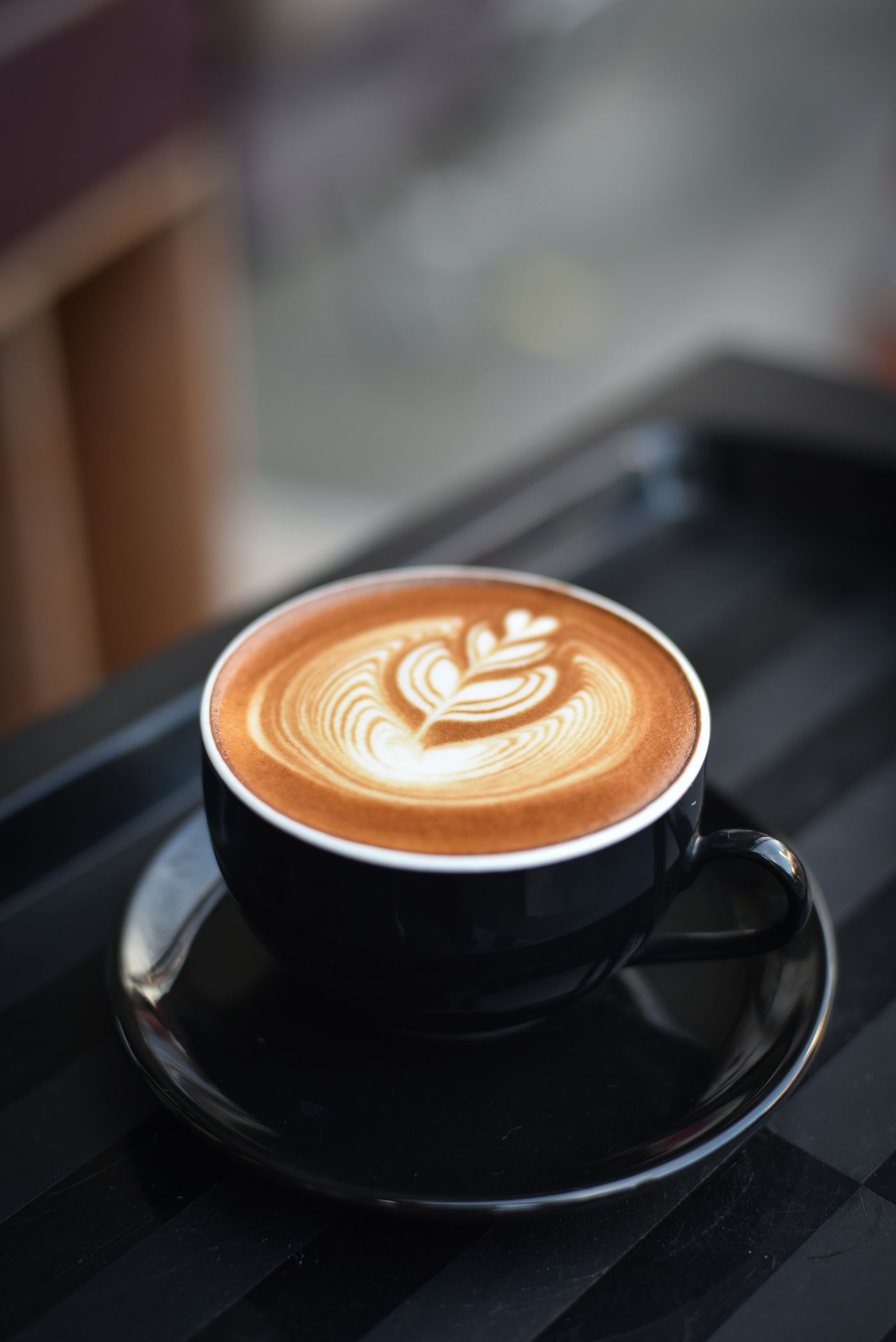 Tasse Kaffee von oben